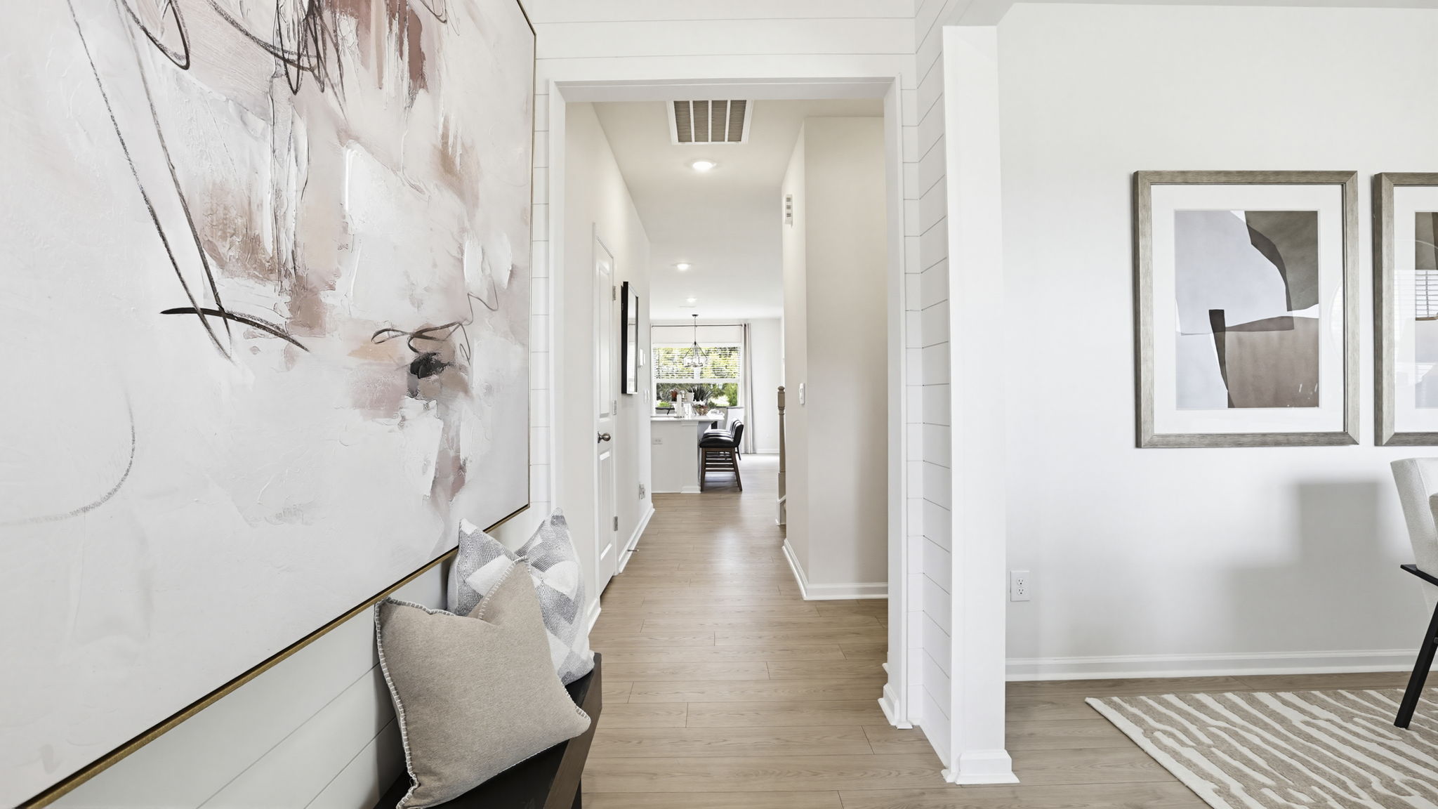 Entry way into home with flex room.