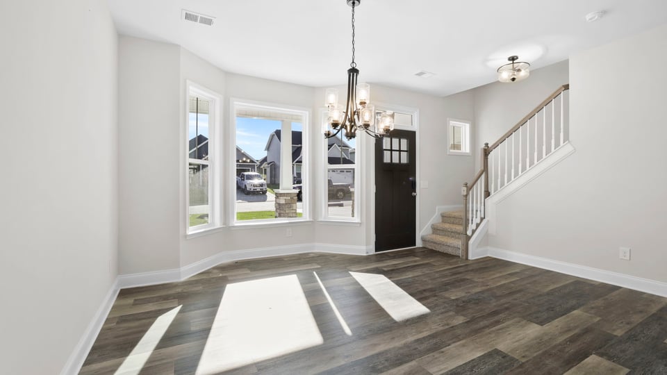 Flex room with windows.