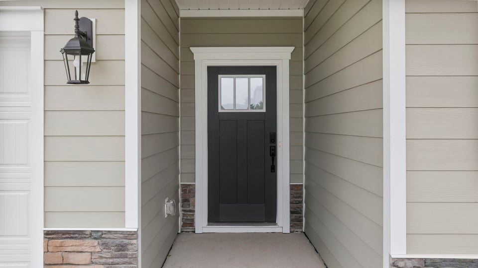 View of front door.