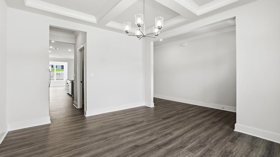 Dining area with windows.