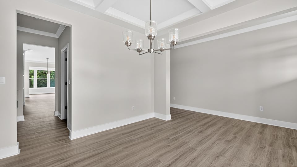 Dining area with windows.