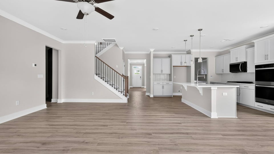 Living area with windows.