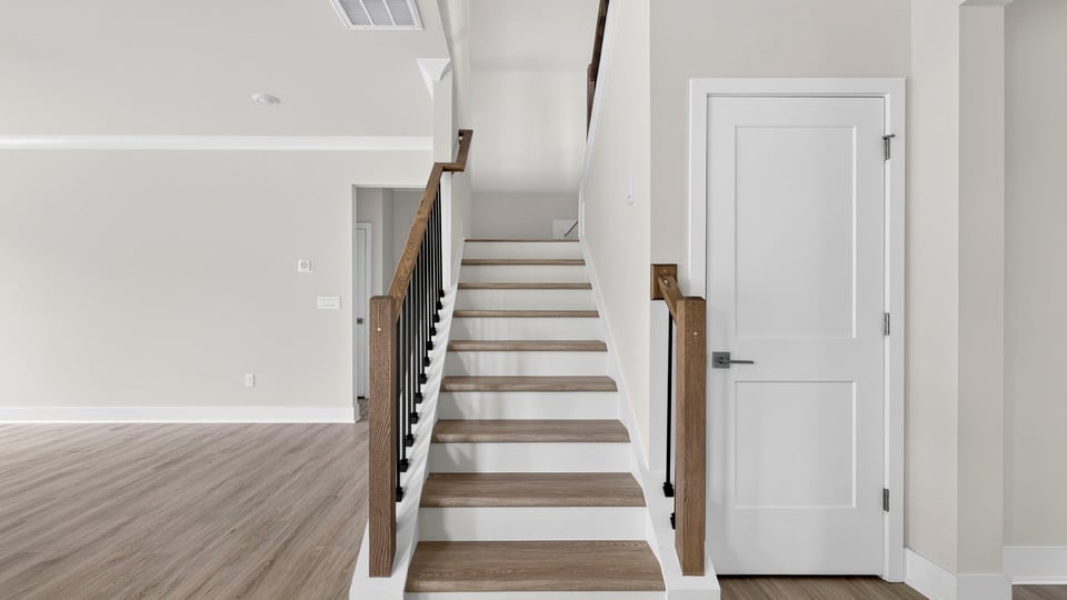 Stairs to second level.