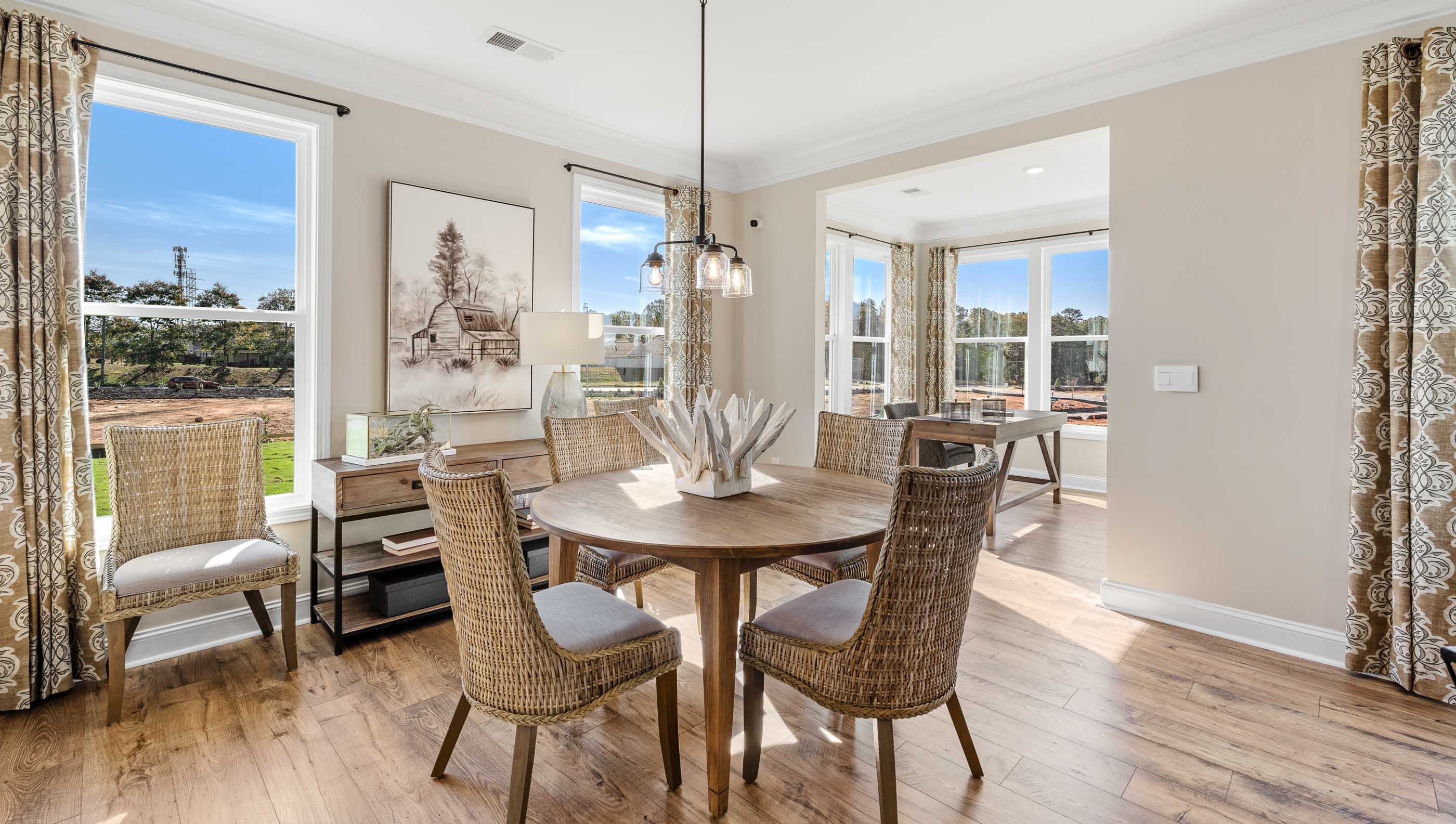 Breakfast area of home.