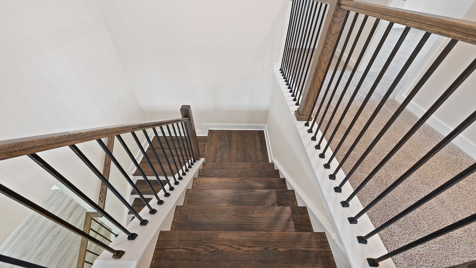 Stairs to second level.