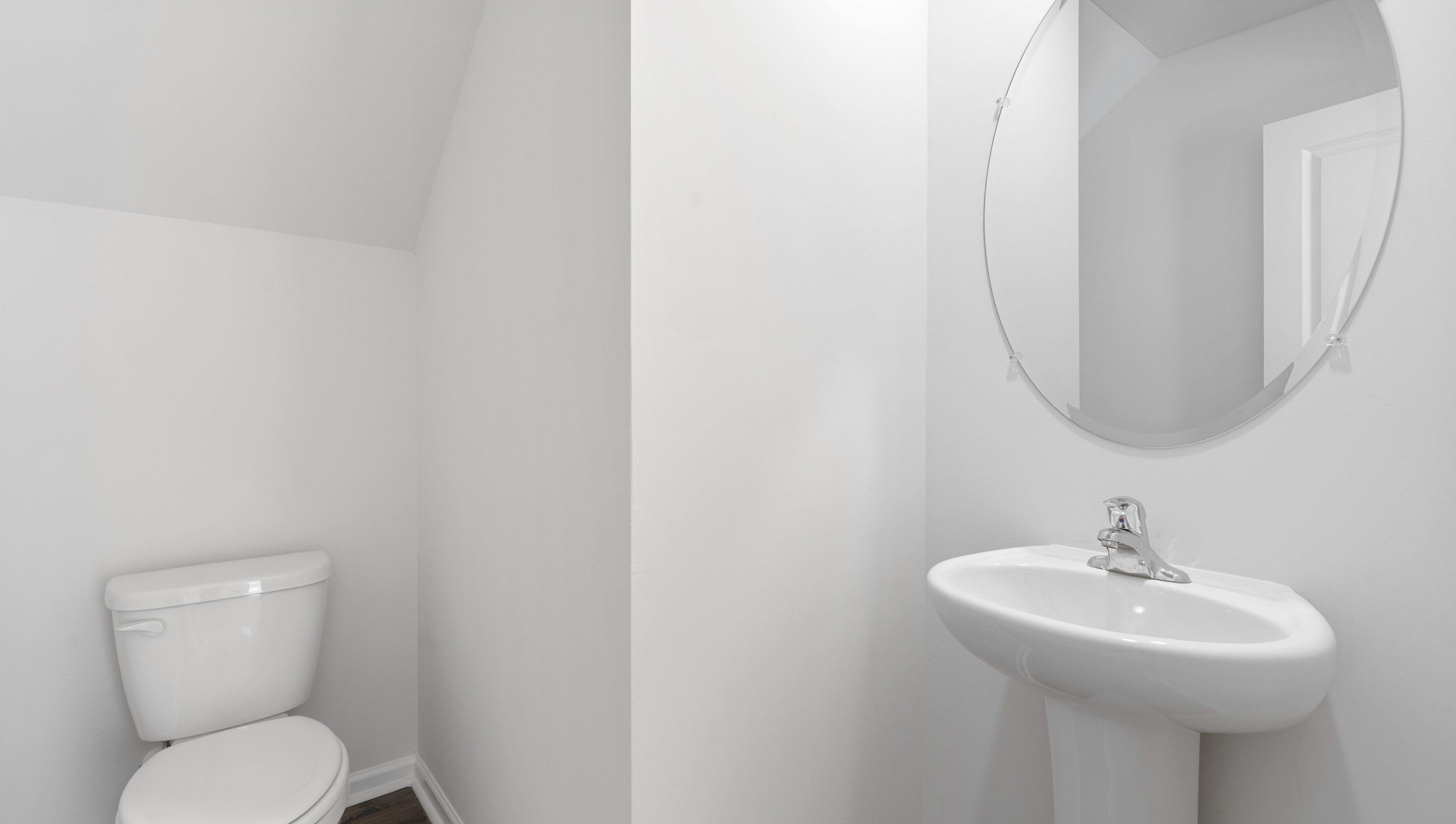 Half bathroom with sink.