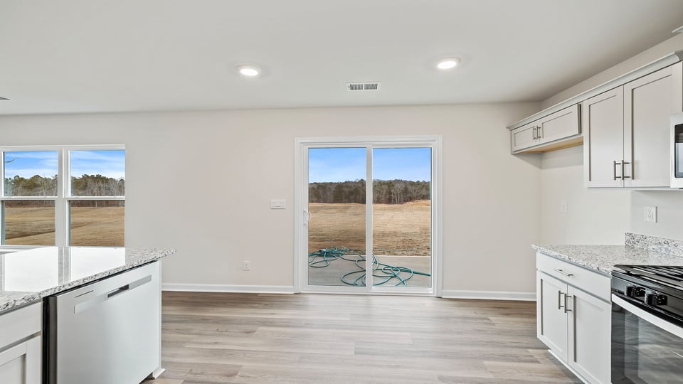View of the door to the back yard.