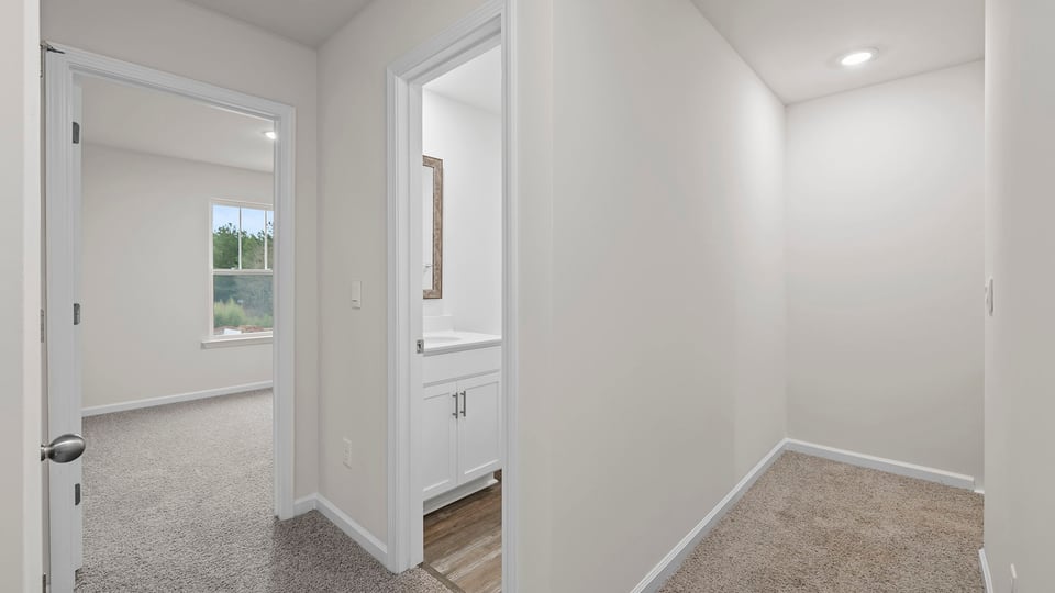 Upper level landing and loft.