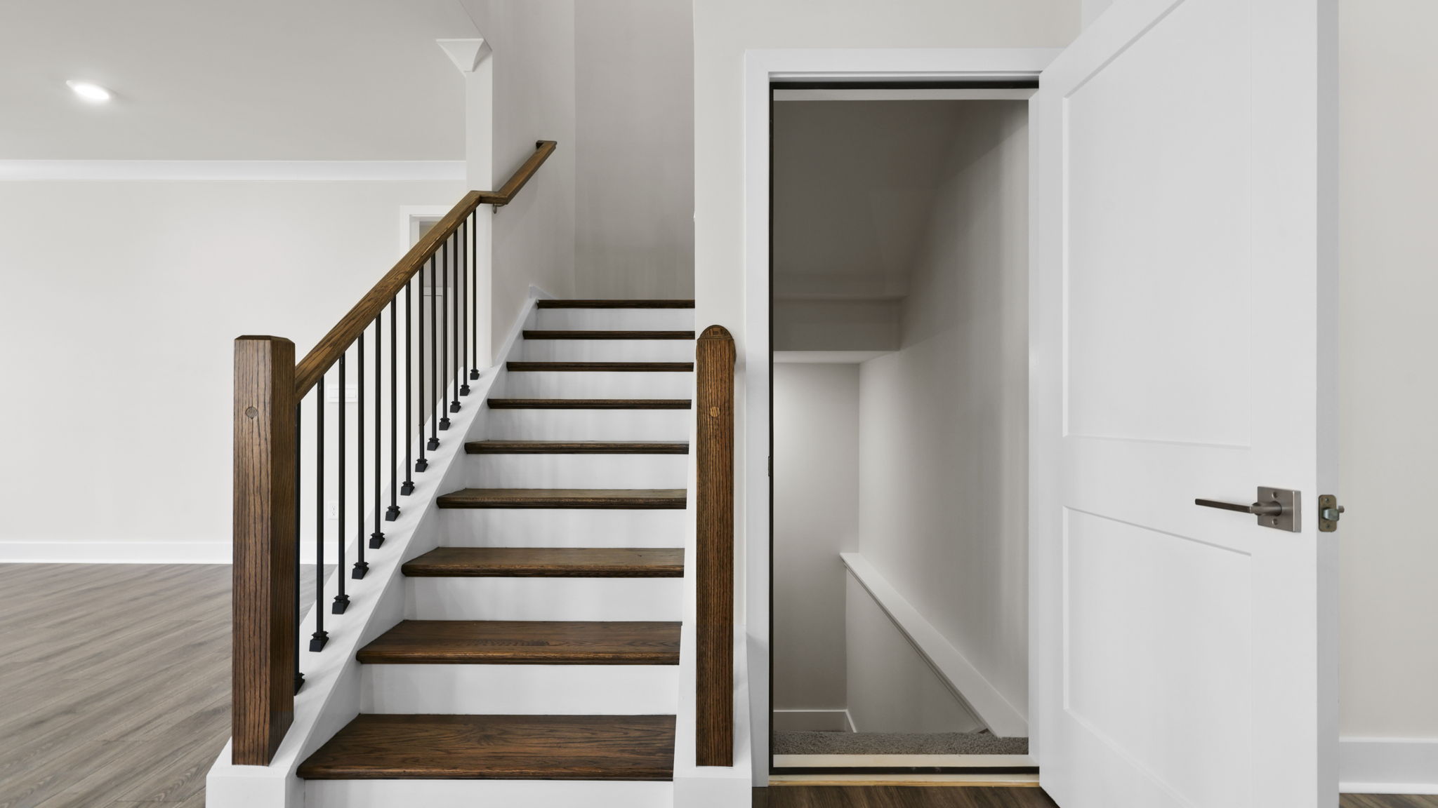 Stairwell to the upper level.