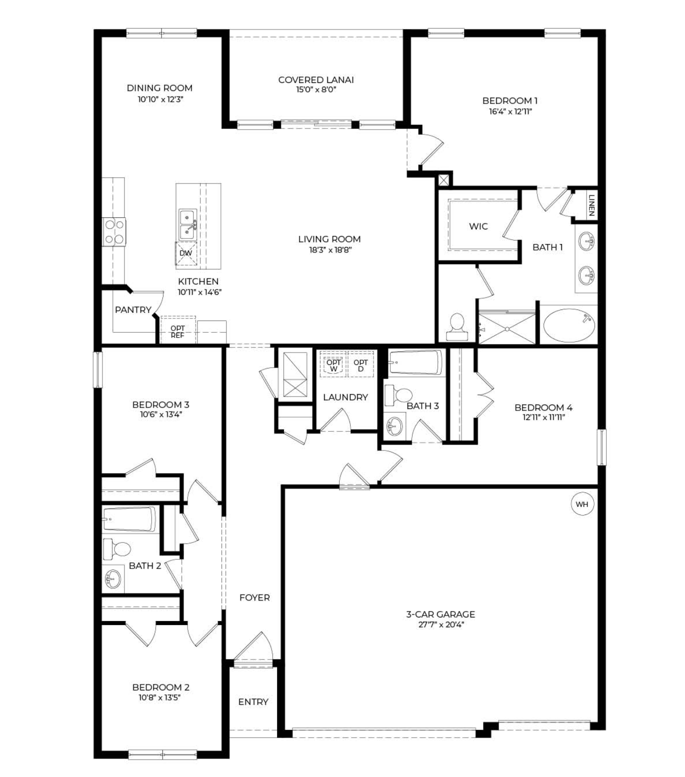 Floorplan of the Madison.