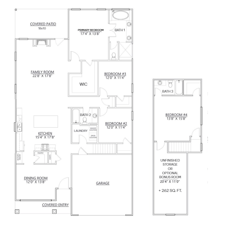Floorplan of the Vail.