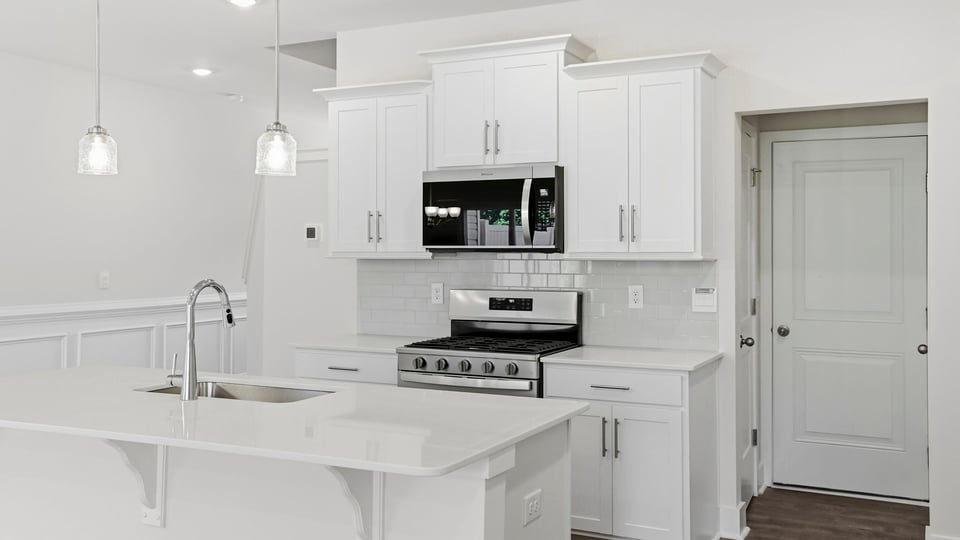Kitchen with island.