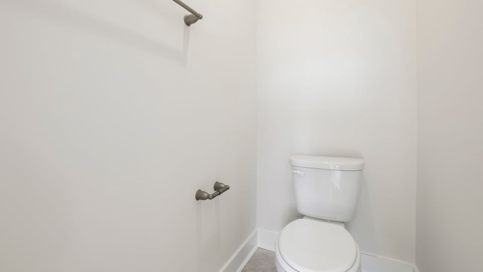 Bathroom with toilet.