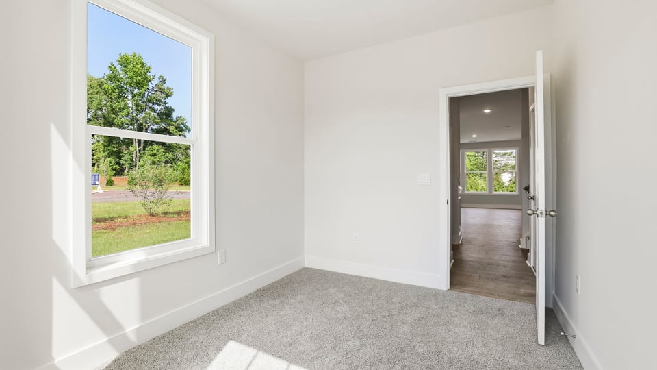 Flex room with carpet.