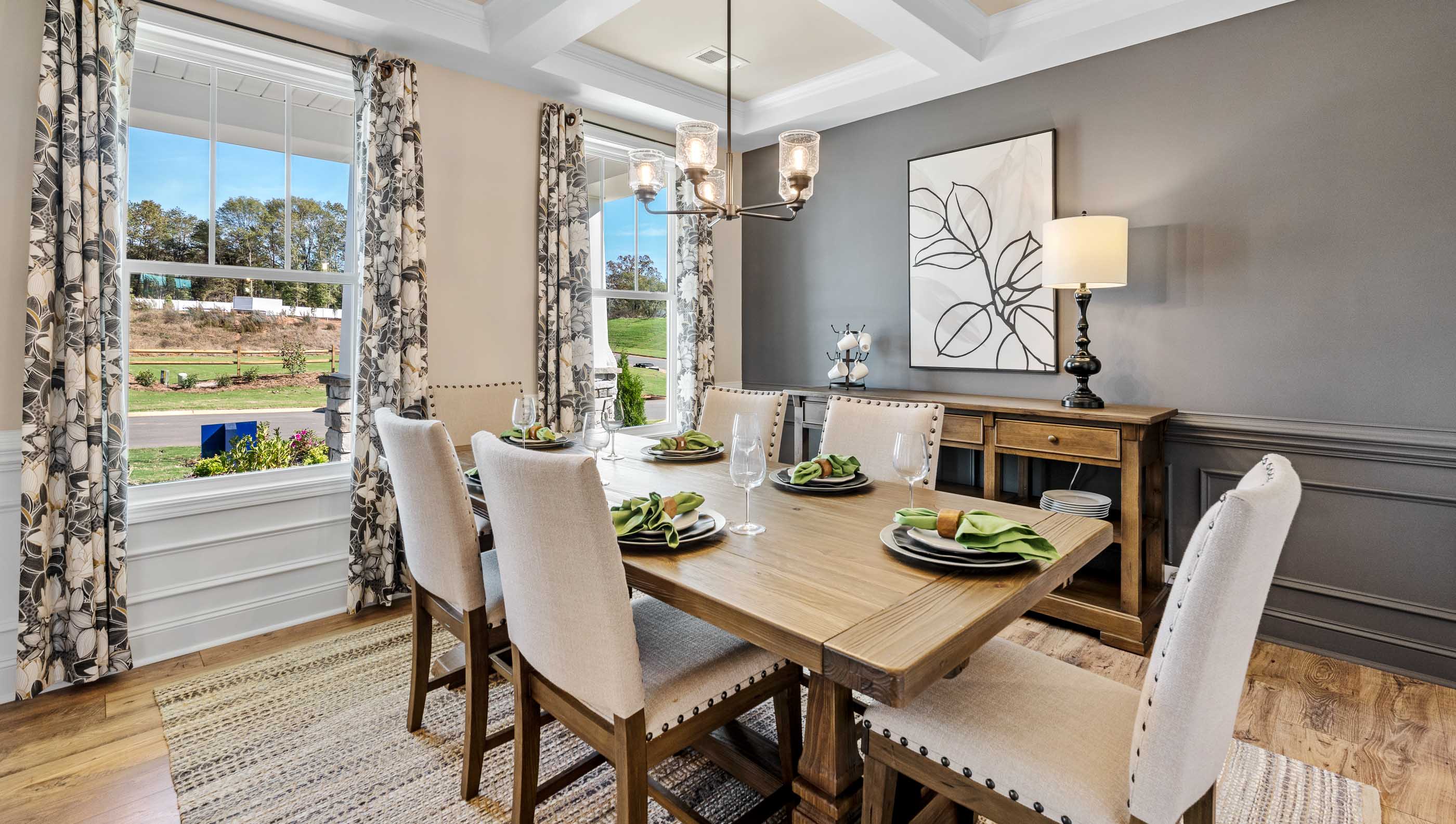 Dining area with window.