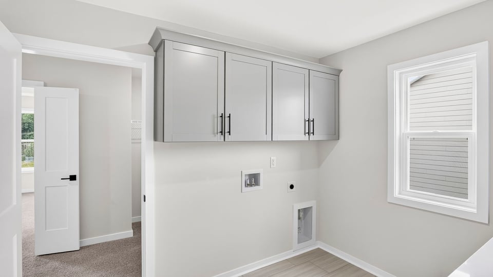 Primary closet with carpet.