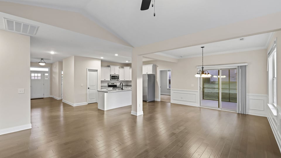 Open floor plan.