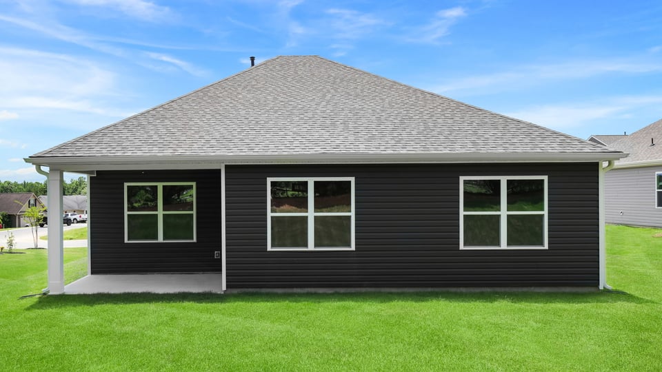 Back exterior of home.