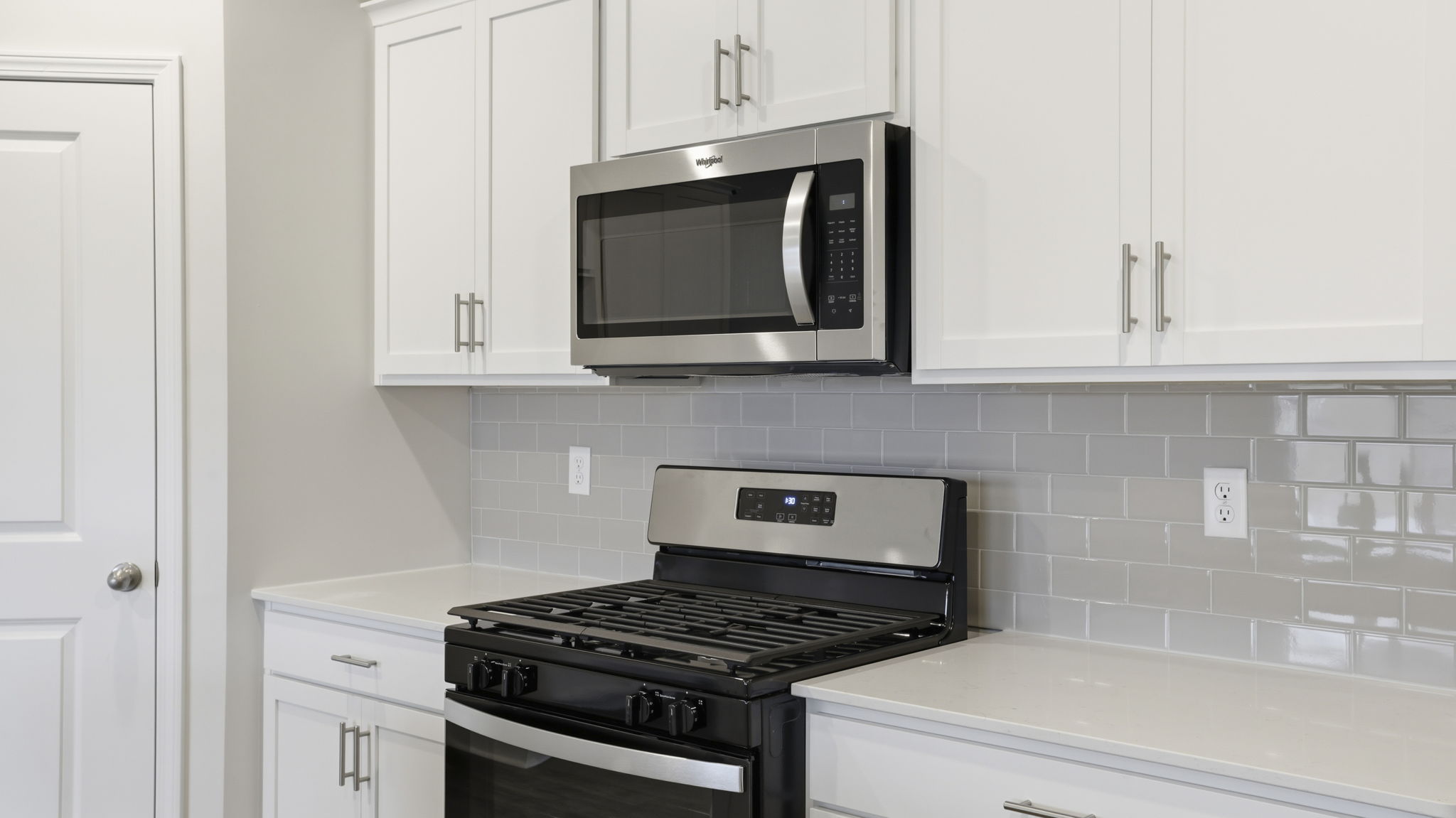 Stainless steel appliances.