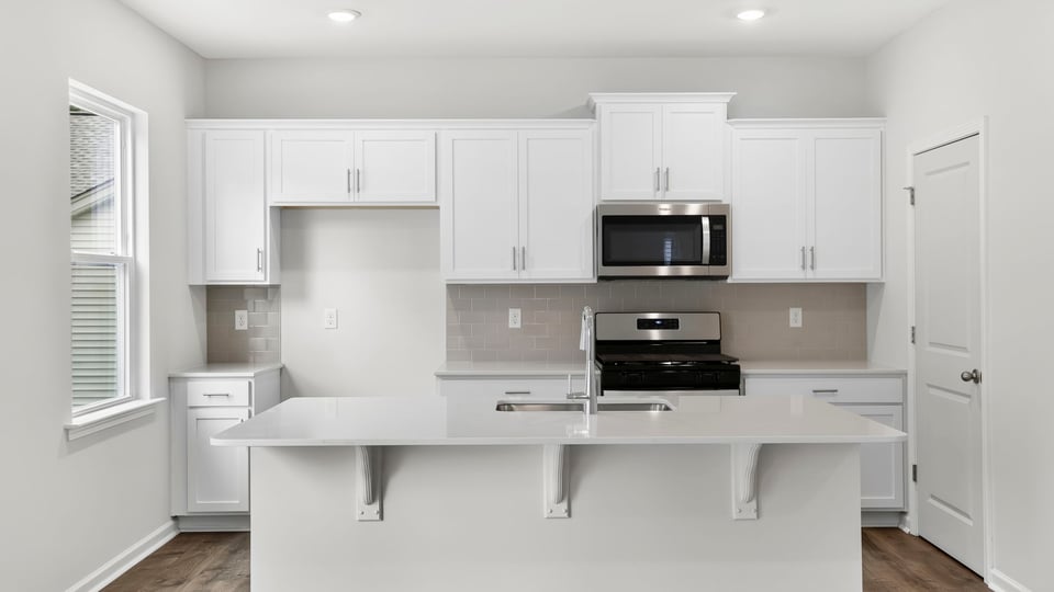 Full view of kitchen with window