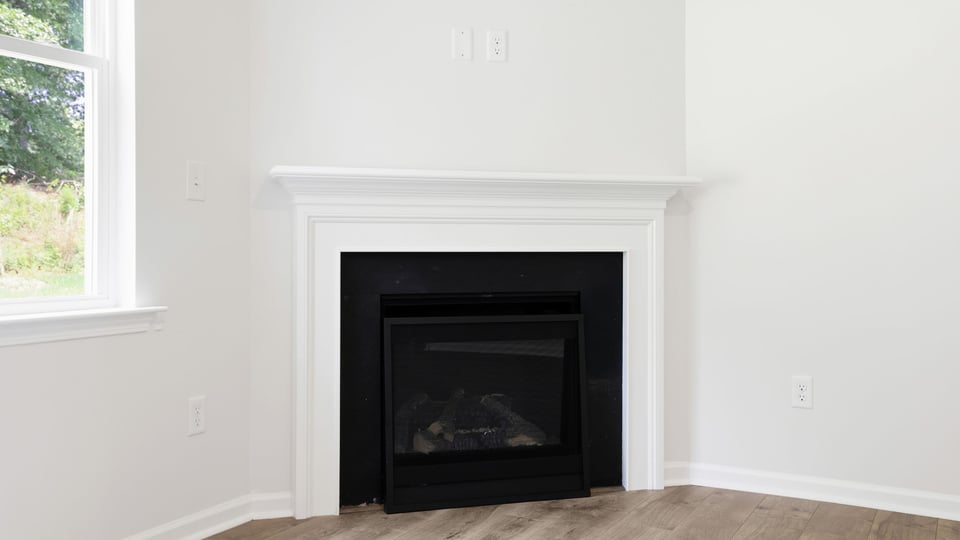 Fireplace is family room.