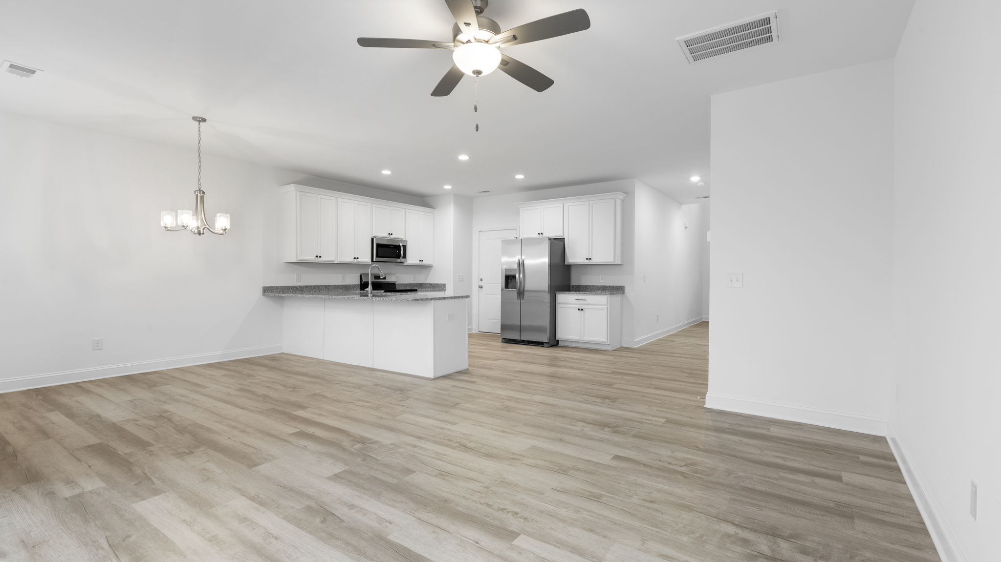 View of open floor plan.