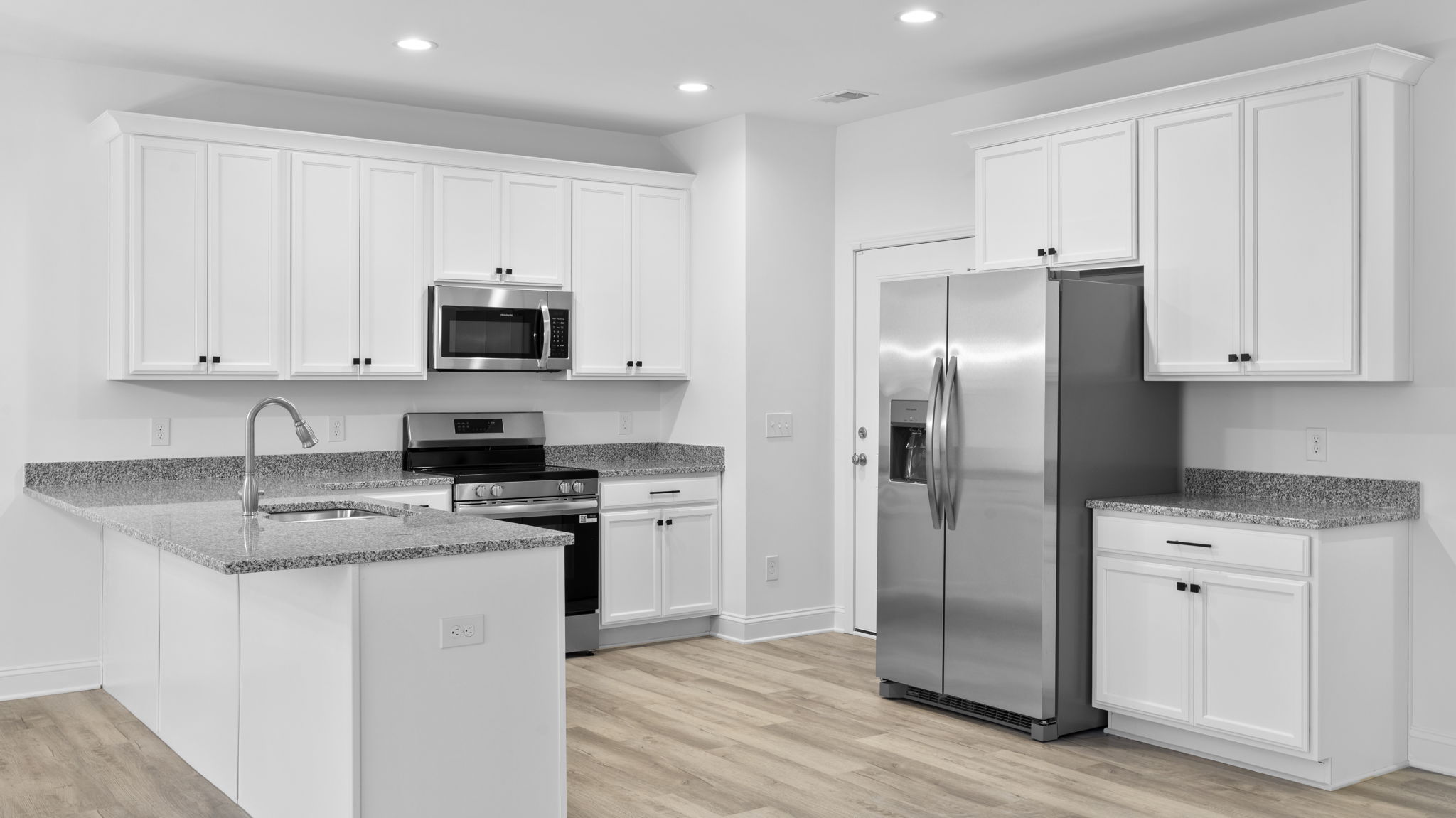 Stainless steel appliances.