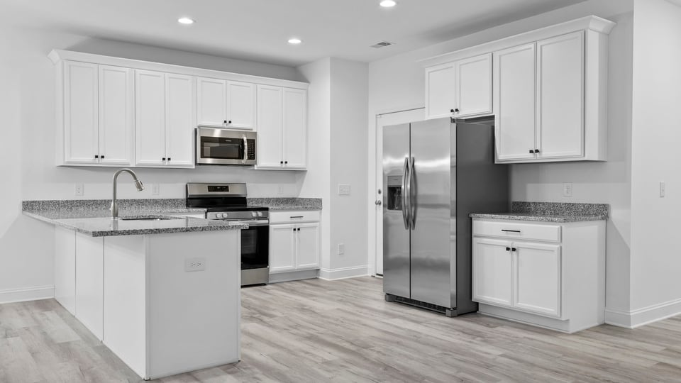 Countertops are granite.