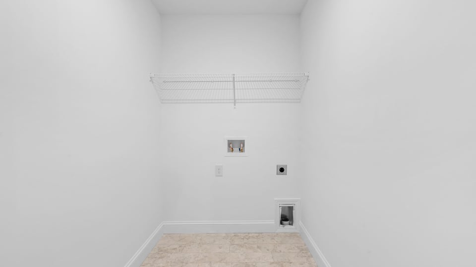 Walk-in laundry room.