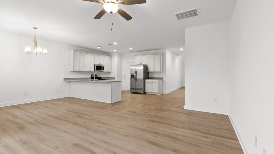View of open floor plan.