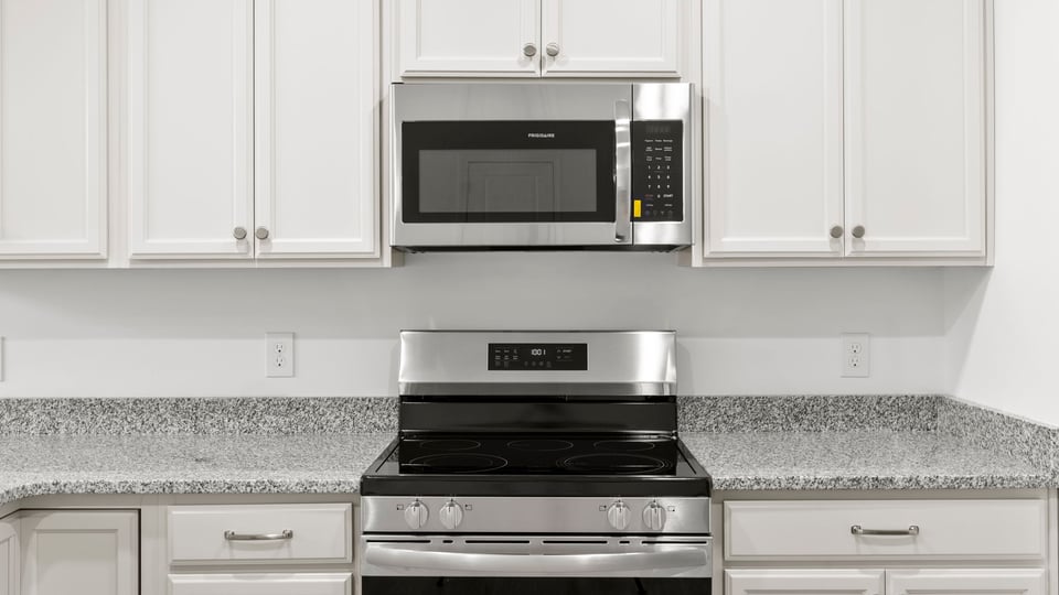 Stainless steel appliances.