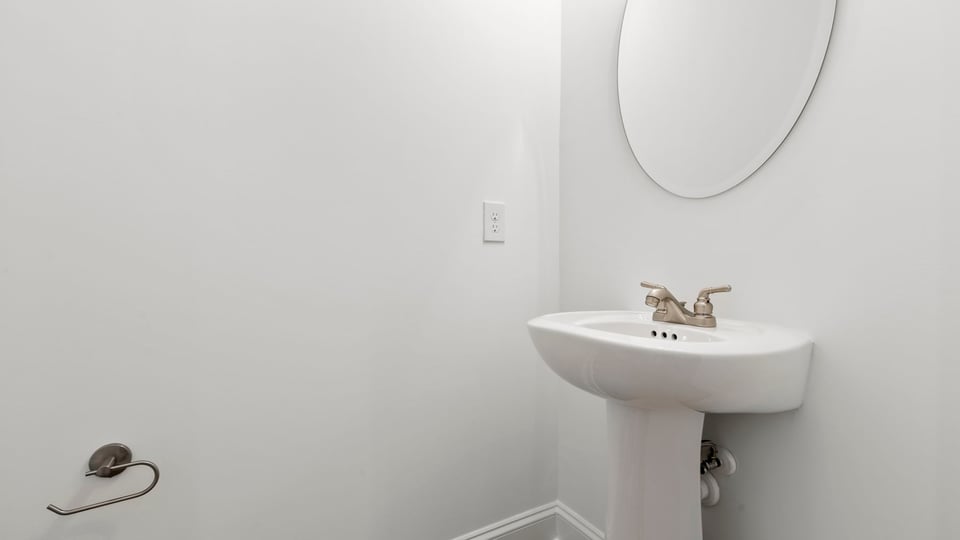 Half bath on the main level.