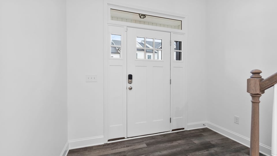 View of entry and foyer.