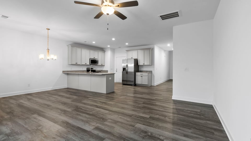 View of open floor plan.
