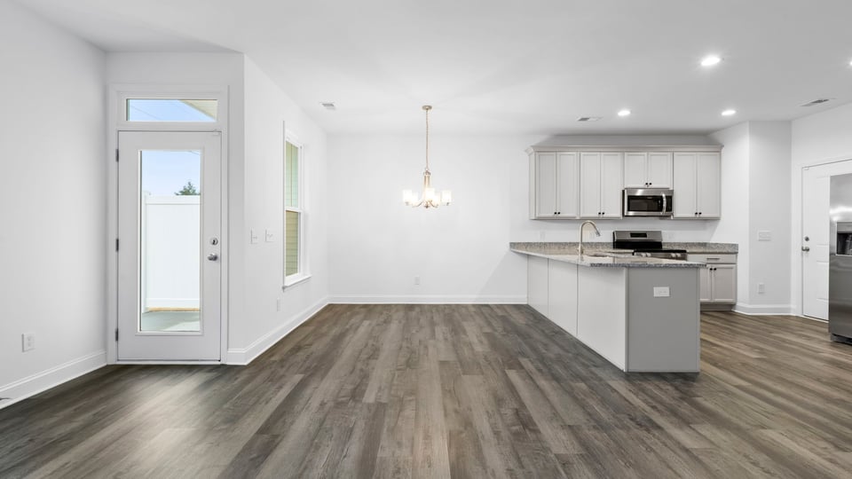 View of open floor plan.