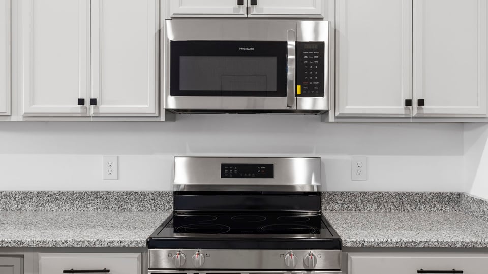 Stainless steel appliances.