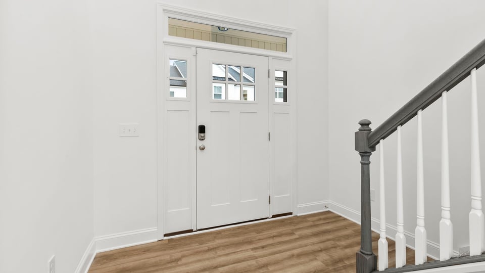 View of entry and foyer.