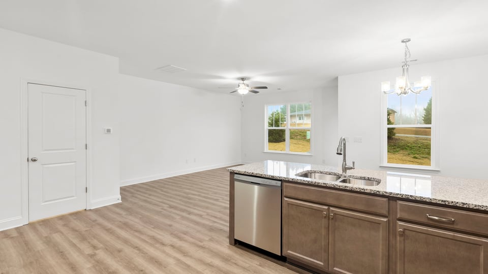 View of open floor plan.