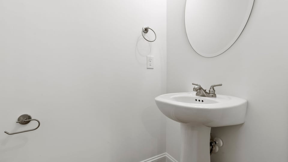 Half bath on the main level.