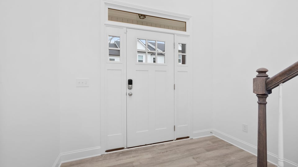 View of entry and foyer.