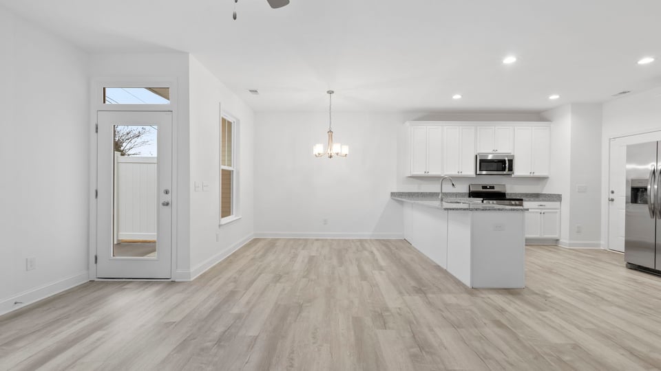 View of open floor plan.