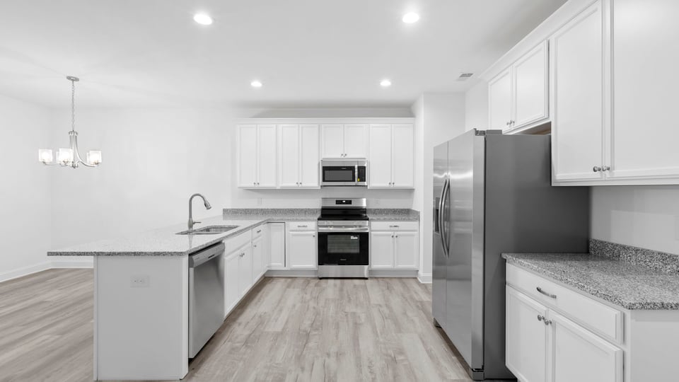 Countertops are granite.