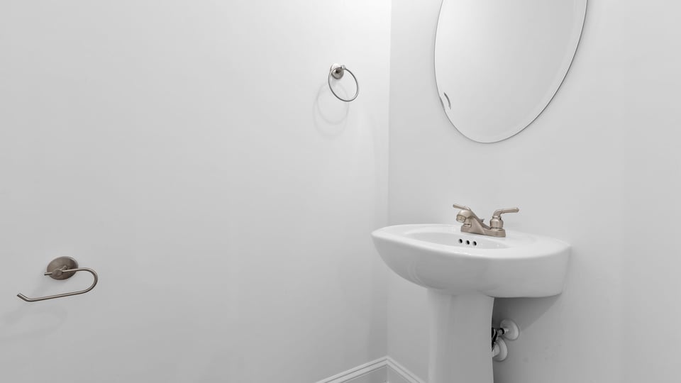 Half bath on the main level.