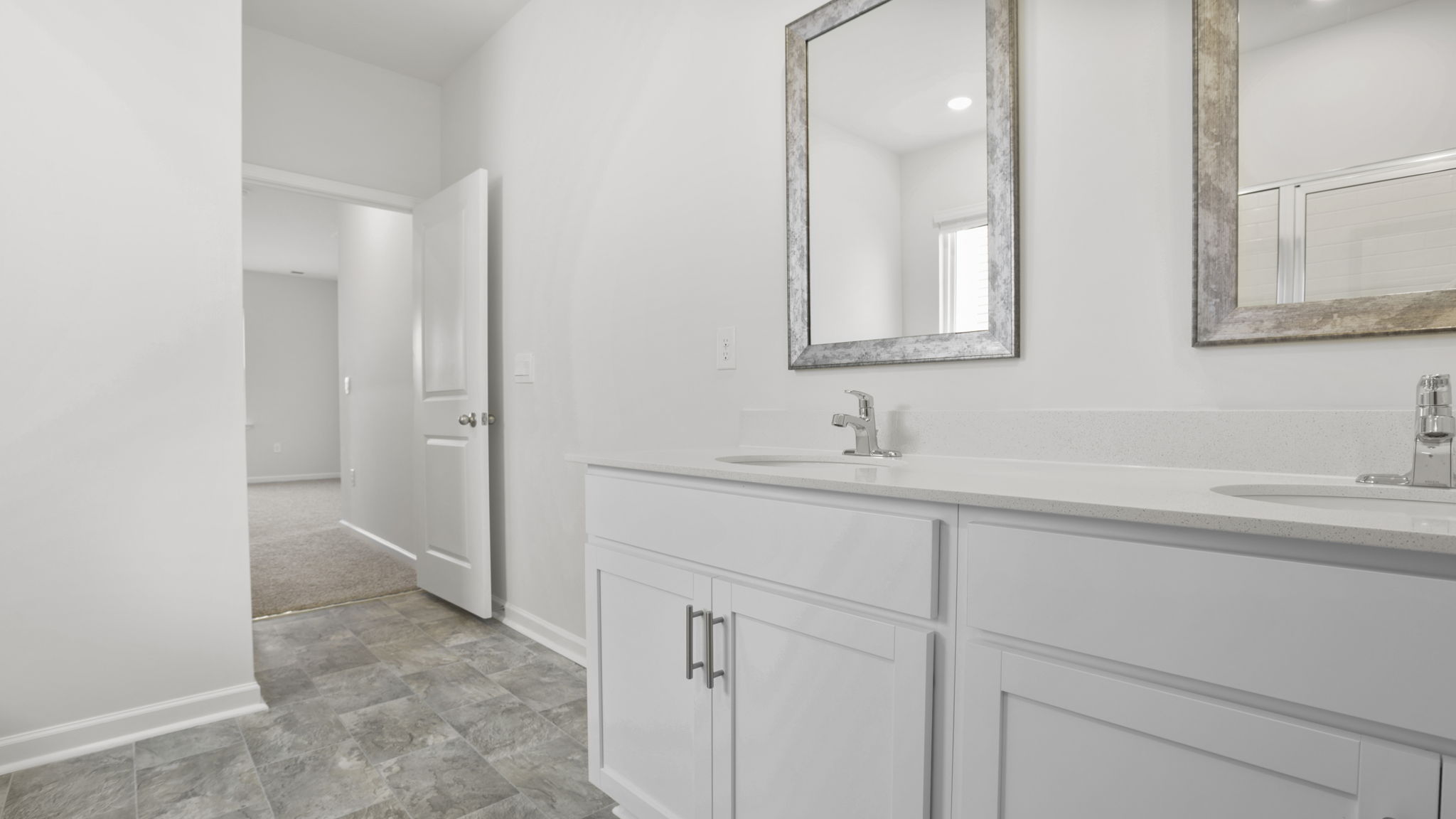 Primary walk-in closet off the bathroom.