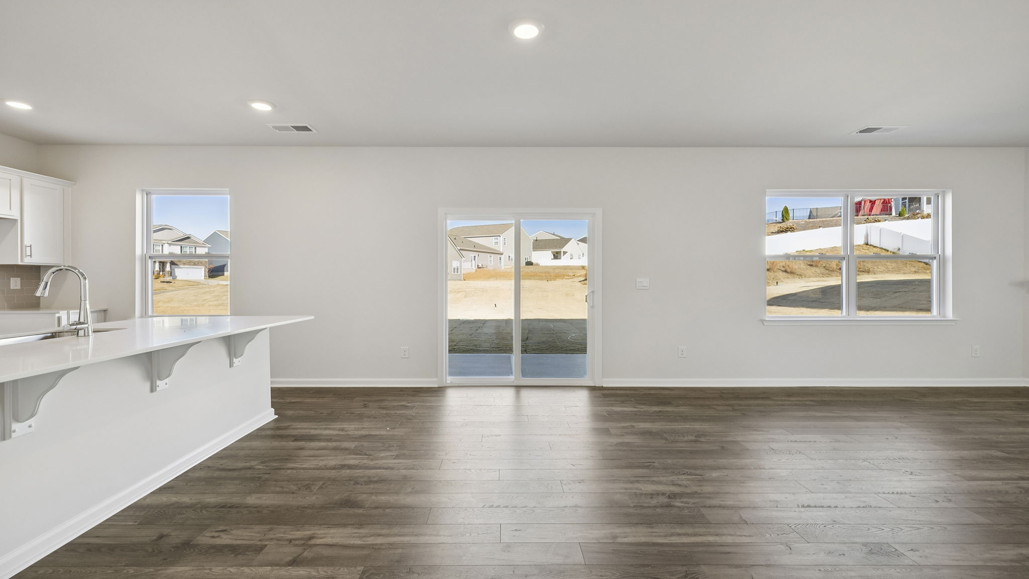 View of open floor plan with lots of windows and natural light.