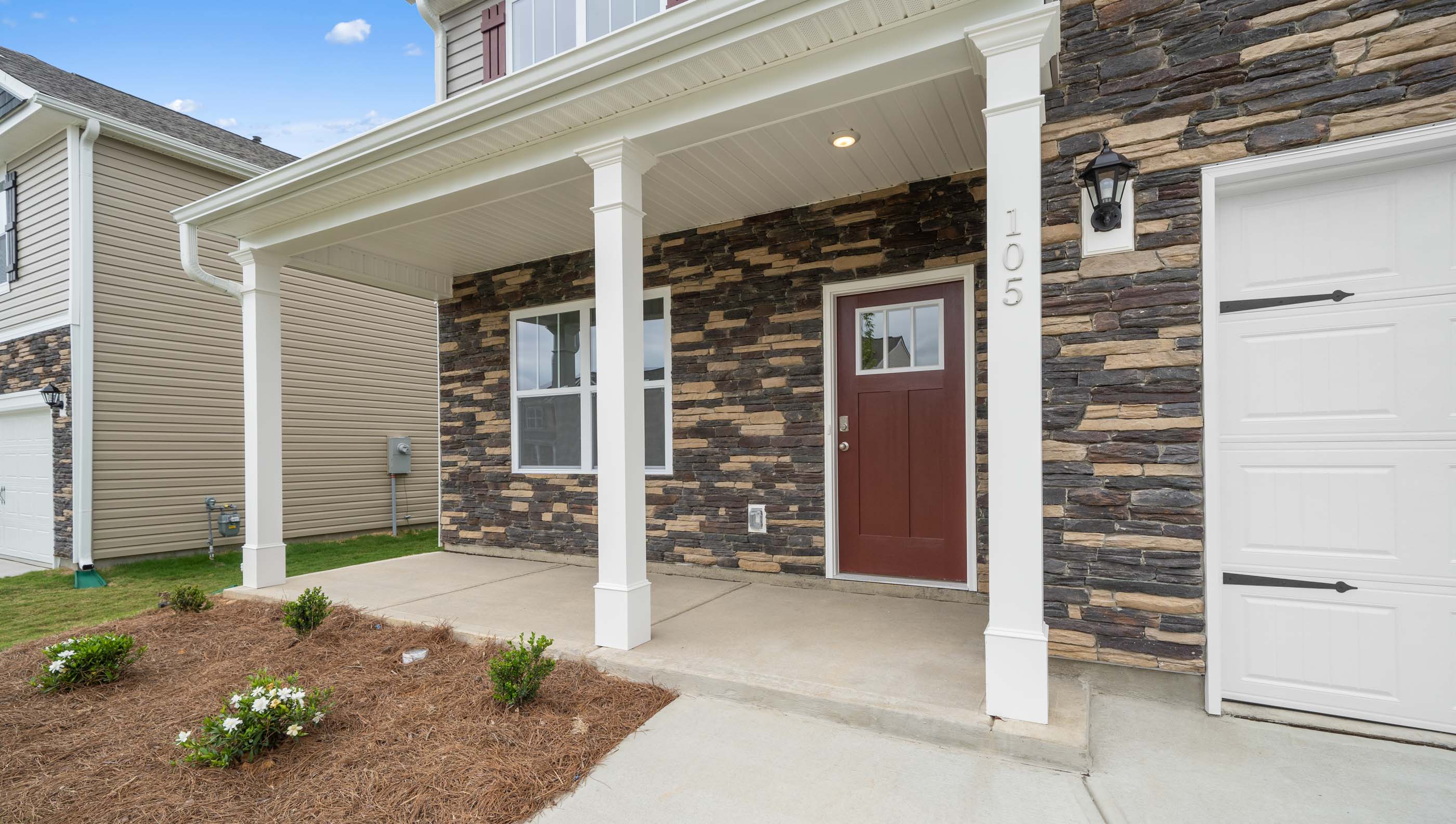 Inviting entry and front porch.