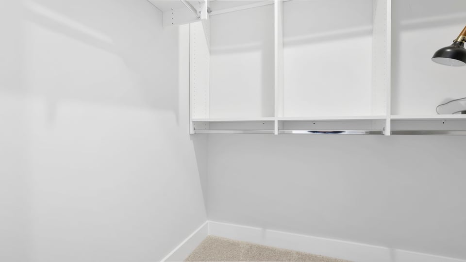 Walk in closet area.