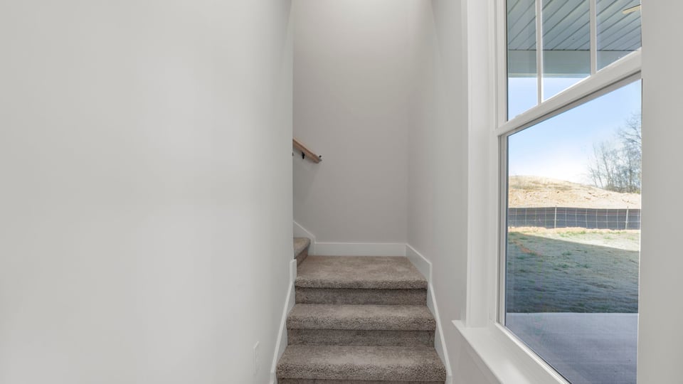 Stairs to loft area.