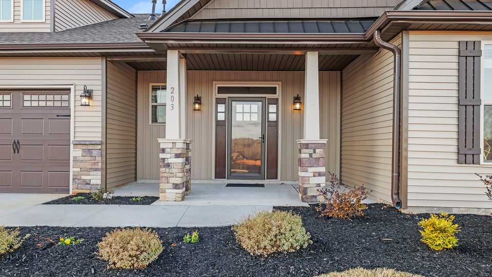 Front entrance of home.