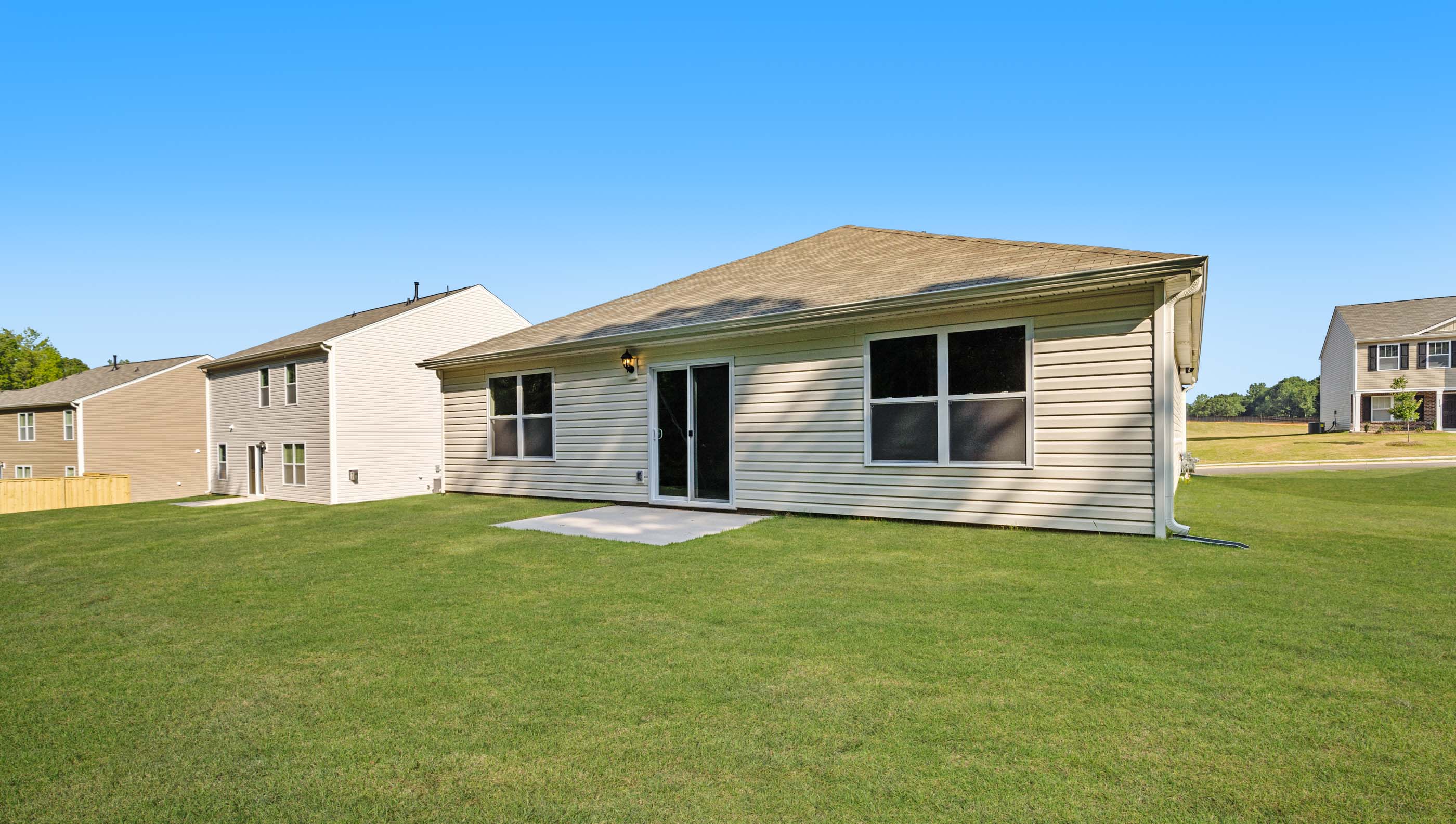 Exterior rear of home.